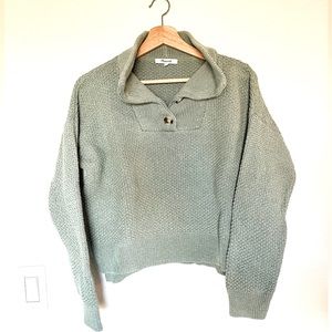Madewell Canby Button Mockneck Sweater
